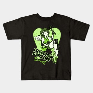 Crossbow Darlins Roller Derby Kids T-Shirt